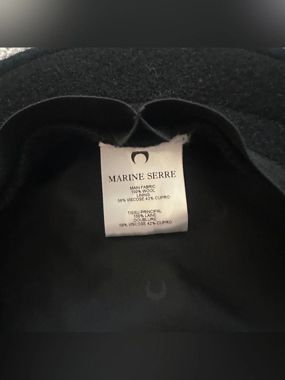 Marine Serre Wool Logo Beret